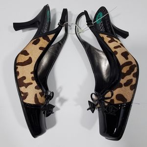 Franco Sarto Leopard Print Heels 8